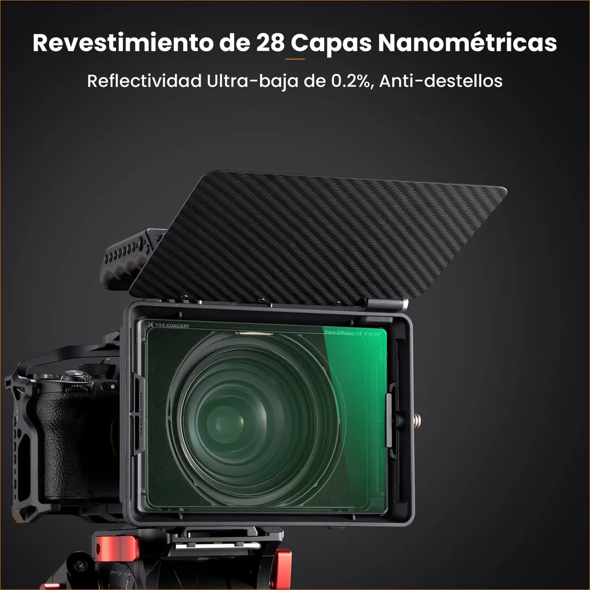 Filtro ND8 K&F Concept para Matte Box de 4x5,65