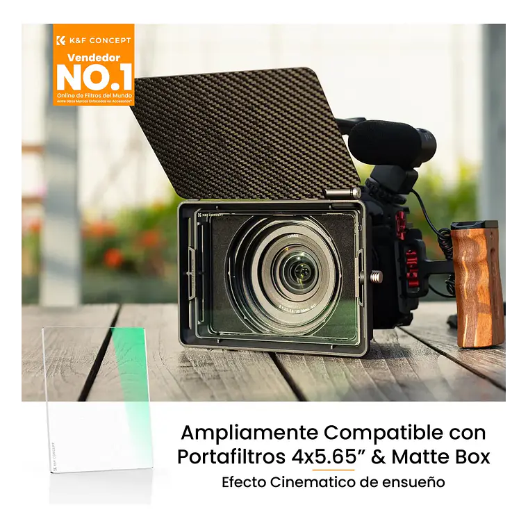 Filtro ND8 K&F Concept para Matte Box de 4x5,65