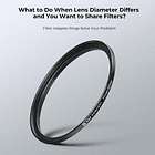 Anillos Adaptadores de Filtro K&F Concept Step Up 11 Piezas 5