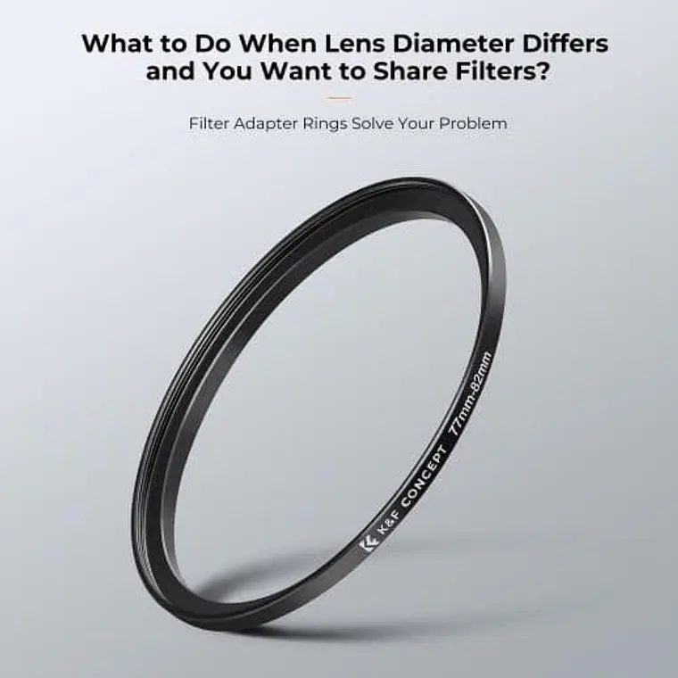 Anillos Adaptadores de Filtro K&F Concept Step Up 11 Piezas 5