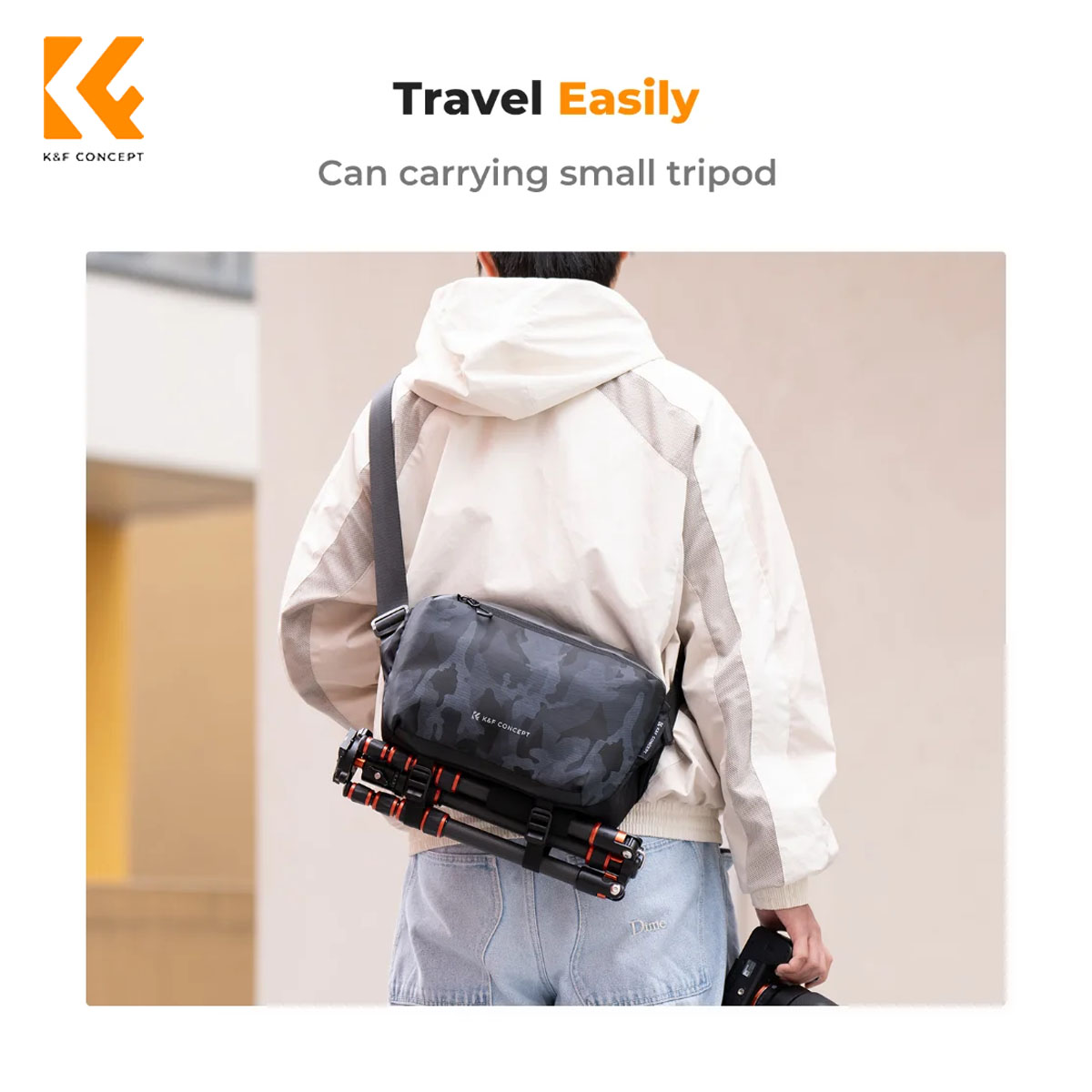 Bolso bandolera K&F Concept Alpha - Camuflaje 5