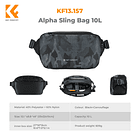 Bolso bandolera K&F Concept Alpha - Camuflaje 7