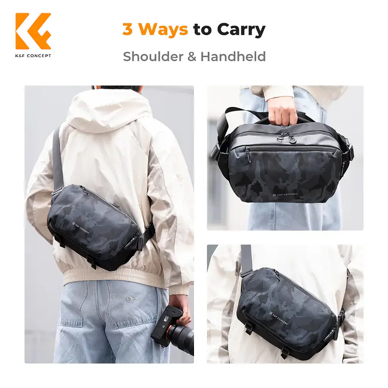 Bolso bandolera K&F Concept Alpha - Camuflaje 6