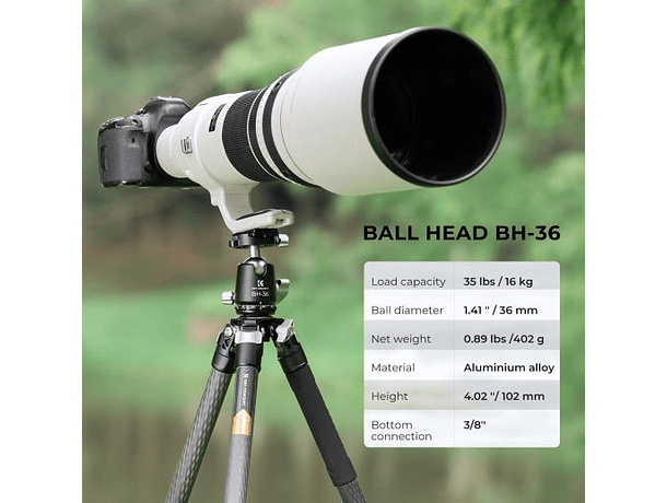 Cabezal de Bola K&F BH-36 Concept