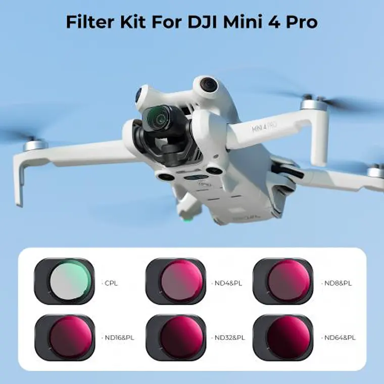 Kit de Filtros K&F Concept CPL/ND+PL para DJI Mini 4 Pro 2