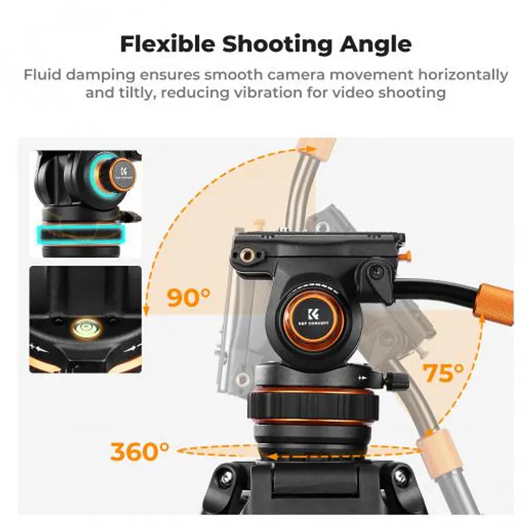 Trípode de Video K&F Concept VA3 9