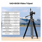 Trípode de Video K&F Concept VA3 3