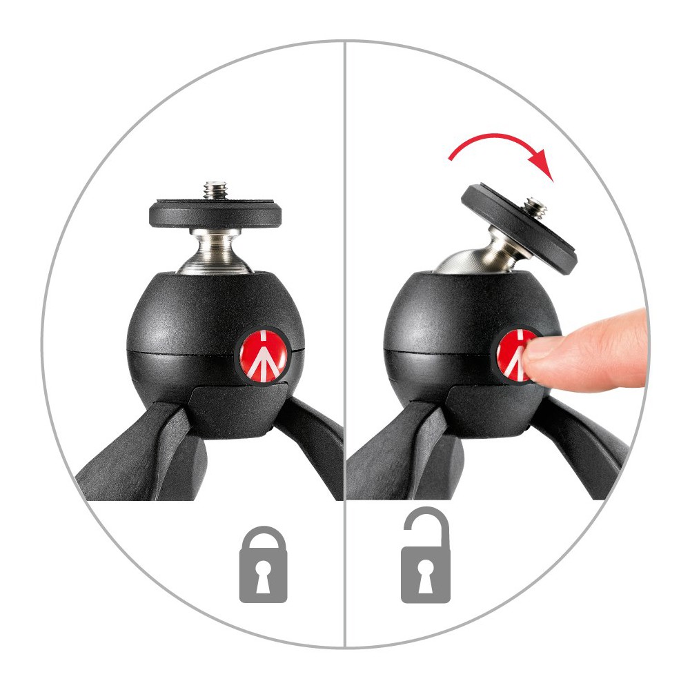 Tripode Manfrotto Pixi Negro Para Sobremesa 6