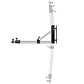 Pluma Mural Visico WB-5005 75 - 125 cm - Miniatura 2