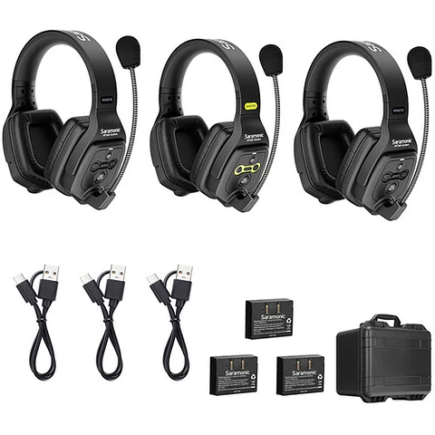 Sistema de intercomunicadores Saramonic WiTalk WT3D para 3 usuarios