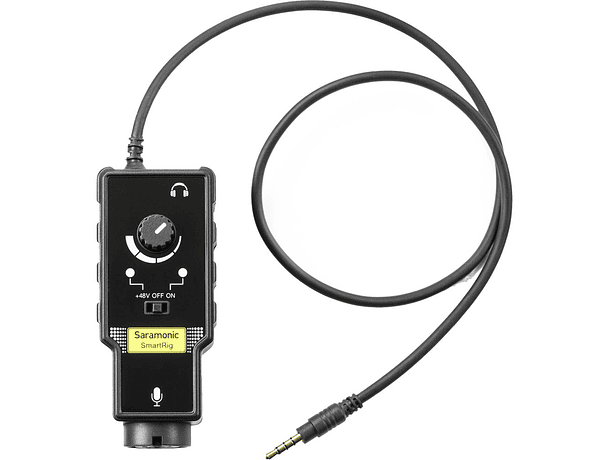 Interfaz de Audio Saramonic de 1 Canal con Entrada XLR / Plug / 3,5 mm y Salida TRRS para Cámaras o Smartphone