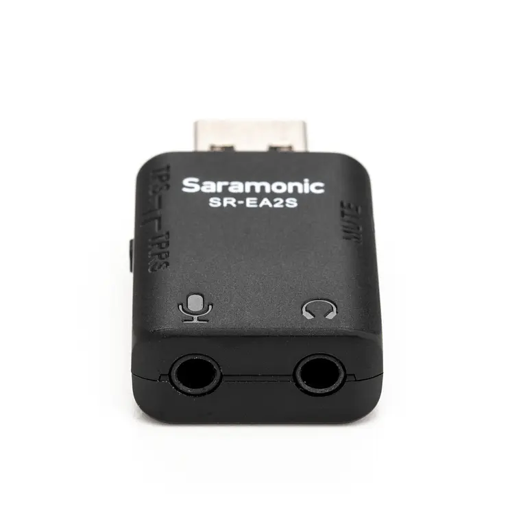 Dongle USB-A Ultra Compacto Saramonic para Conexión de Audífonos y Micrófono a Computadores y Dispositivos USB 5