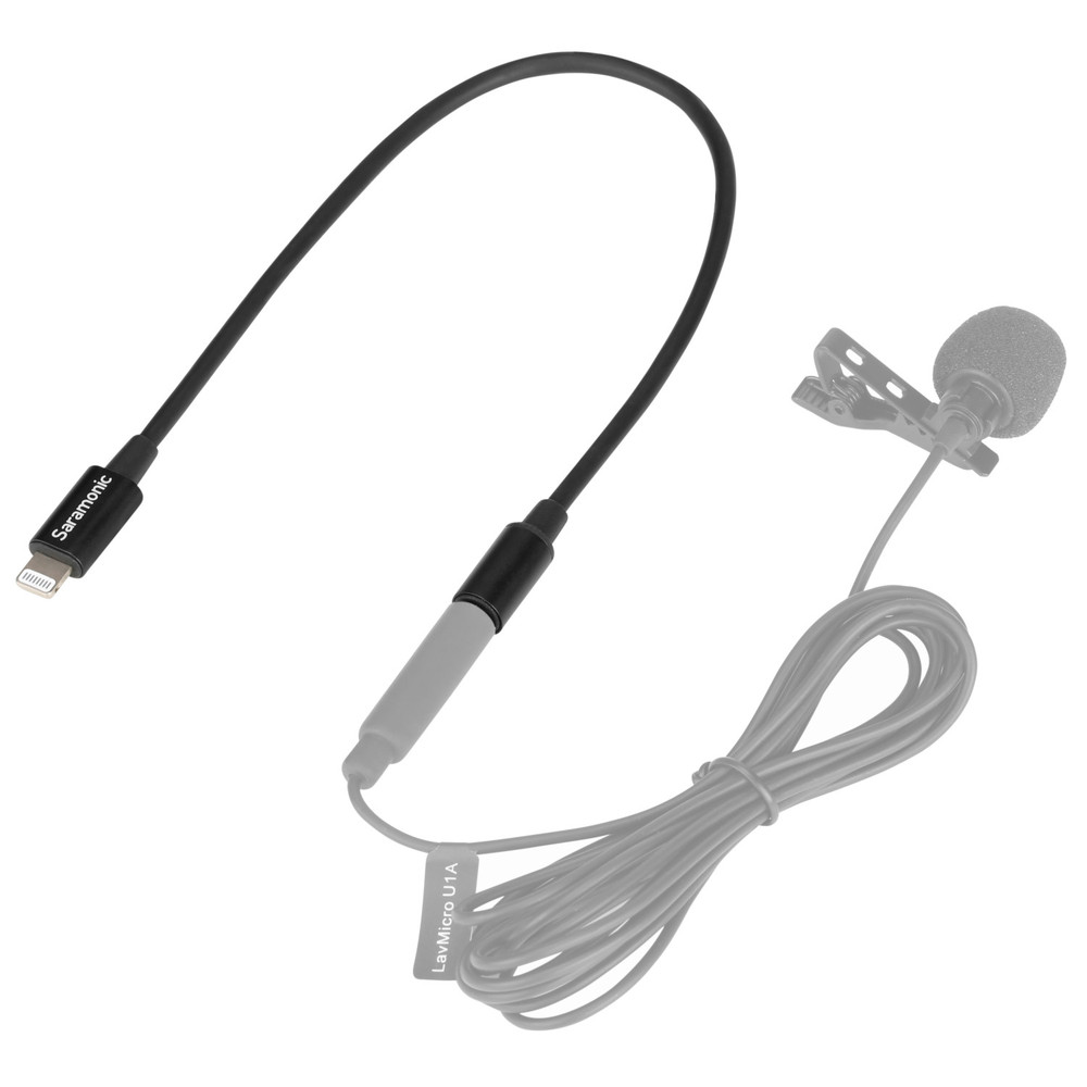 Adaptador de Audio Saramonic de 3,5 mm a Conector Lightning para iOS 5