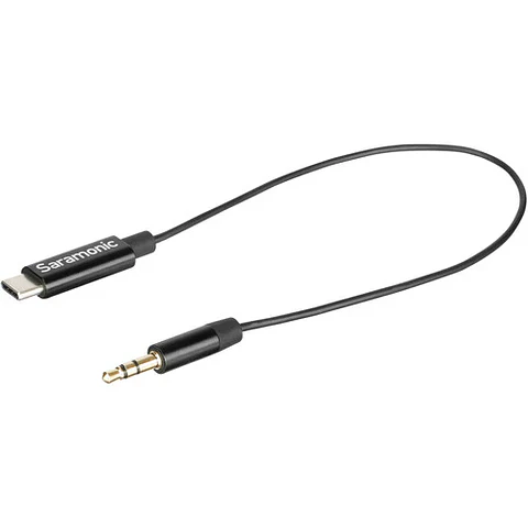 Adaptador de Micrófono Saramonic SR-C2001 de 3,5 mm TRS a USB-C