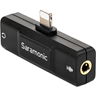 Adaptador de Audio Saramonic SR-EA2D con Conector Lightning 3