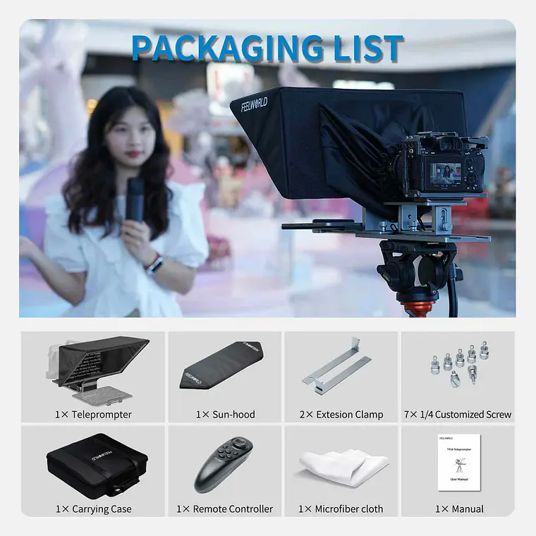 Teleprompter FeelWorld TP16 - para Tablets 7