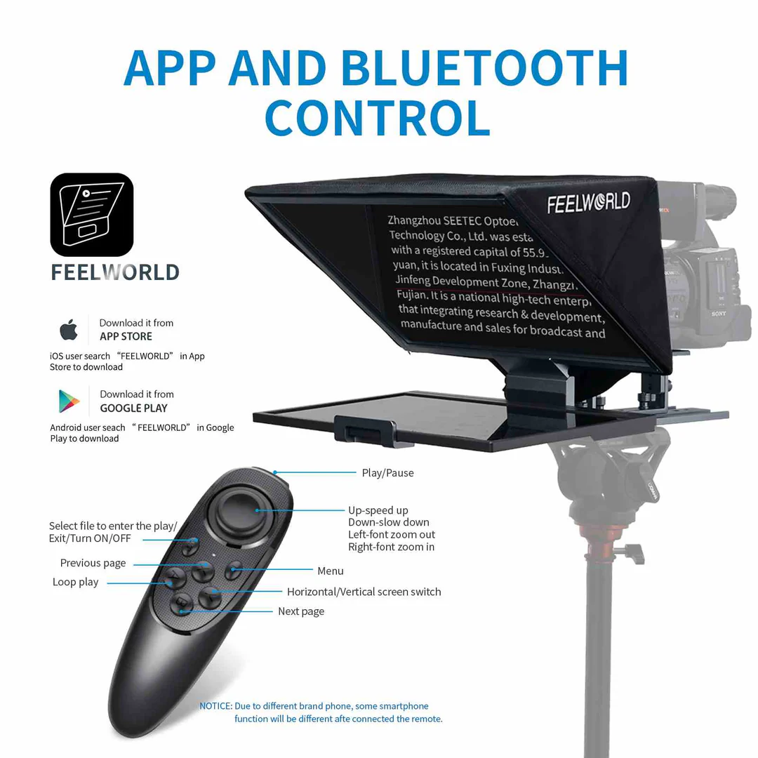 Teleprompter FeelWorld TP16 - para Tablets 9