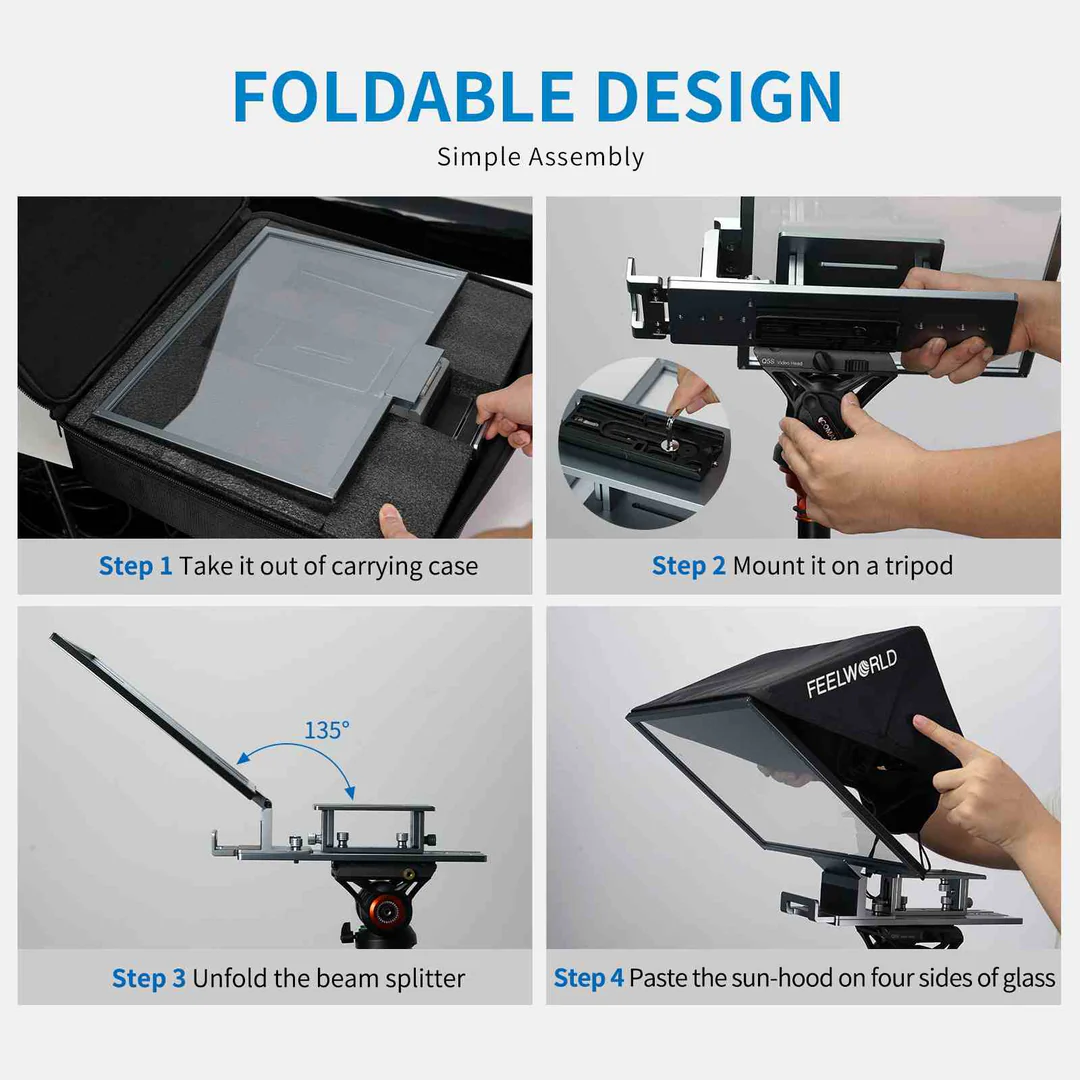 Teleprompter FeelWorld TP16 - para Tablets 8