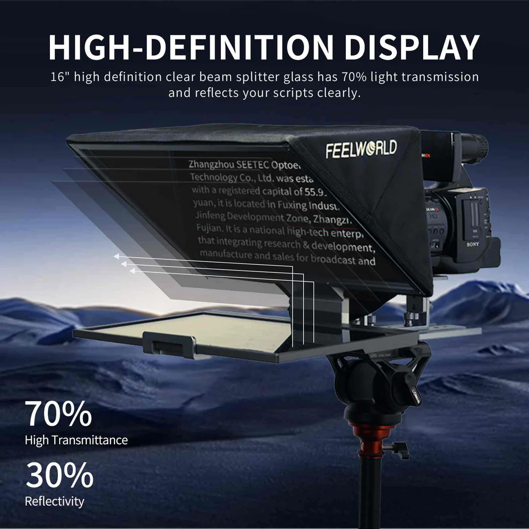 Teleprompter FeelWorld TP16 - para Tablets 4