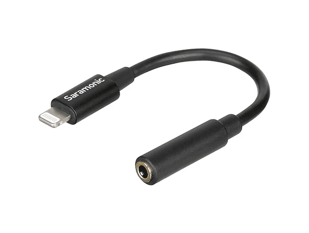 Cable Adaptador de Audio Saramonic SR-C2002 Lightning a 3,5 mm TRRS
