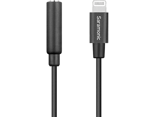 Cable Adaptador de Audio Saramonic SR-C2002 Lightning a 3,5 mm TRRS