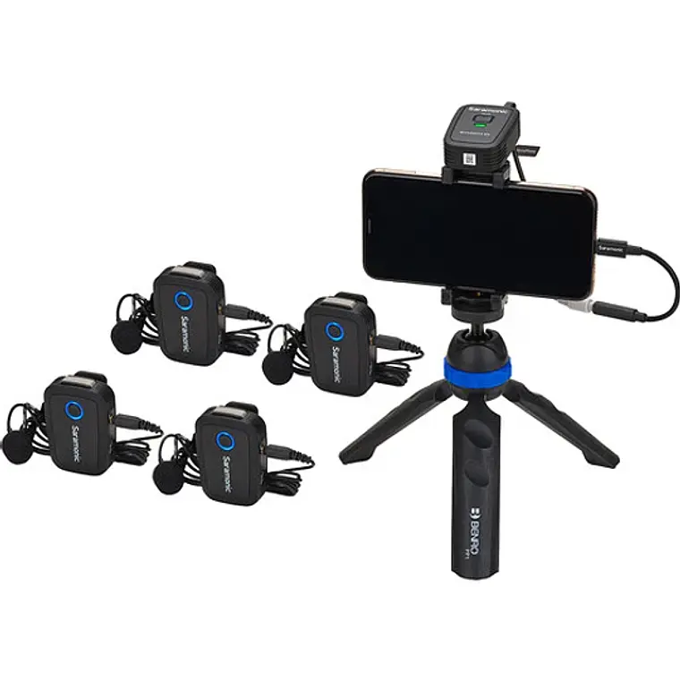 Sistema de Micrófonos Inalámbricos Saramonic Blink 500 T4 para 4 Personas (2,4 GHz) 4