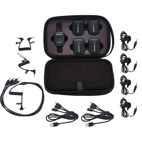 Sistema de Micrófonos Inalámbricos Saramonic Blink 500 T4 para 4 Personas (2,4 GHz) 9
