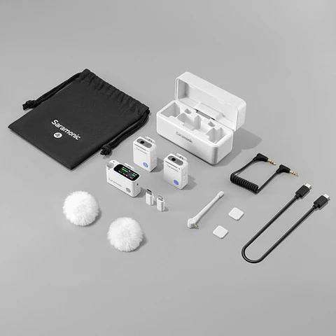 Micrófono Lavalier Inalámbrico Saramonic Ultra-02 Blanco