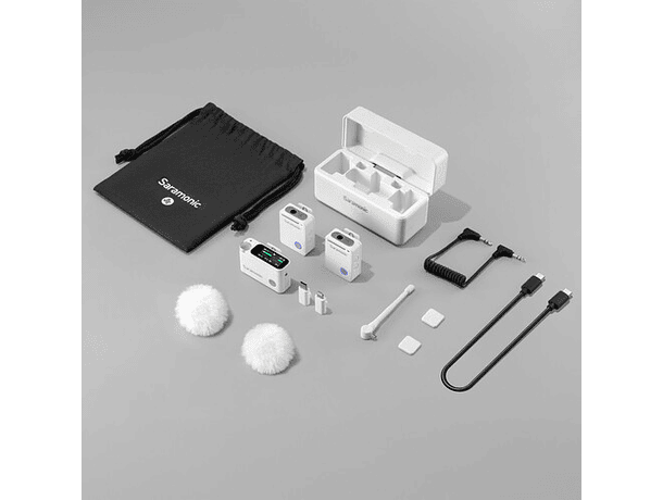 Micrófono Lavalier Inalámbrico Saramonic Ultra-02 Blanco
