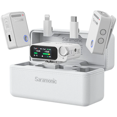 Micrófono Lavalier Inalámbrico Saramonic Ultra-02 Blanco