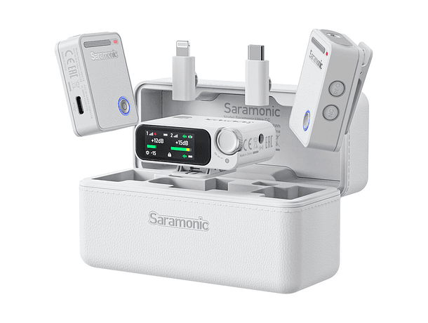 Micrófono Lavalier Inalámbrico Saramonic Ultra-02 Blanco