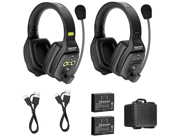 Sistema de Intercomunicación Dual Saramonic WiTalk WT2D para 2 Usuarios