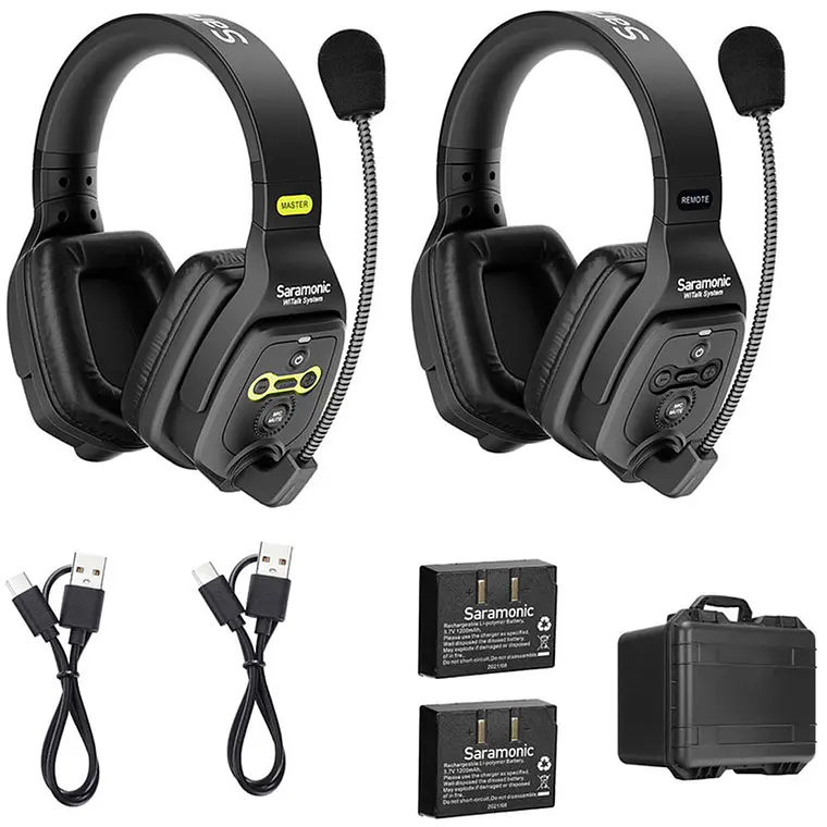 Sistema de Intercomunicación Dual Saramonic WiTalk WT2D para 2 Usuarios 1