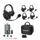 Sistema de Intercomunicación Inalámbrico Full-Duplex Saramonic WiTalk9-4S para 4 Personas con Auriculares Monoaurales (1,9 GHz) 1