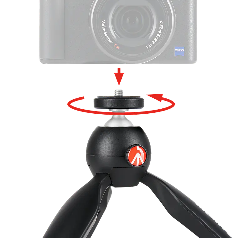 Tripode Sobremesa Manfrotto Pixi Negro (Hecho en Italia) 5
