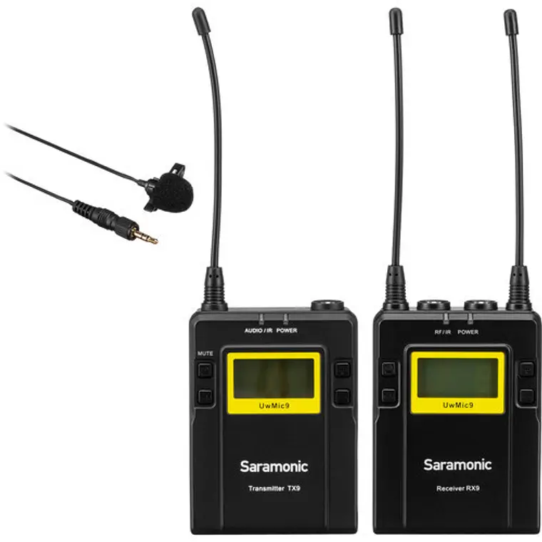 Micrófono inalámbrico Saramonic UwMic9 Kit 1 con transmisor TX9 y receptor RX9 1