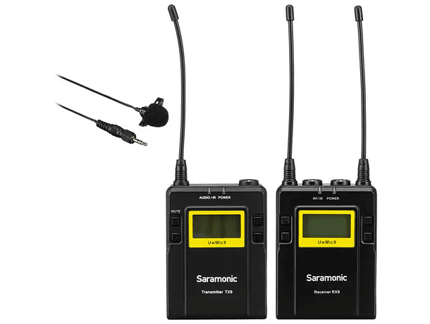 Micrófono inalámbrico Saramonic UwMic9 Kit 1 con transmisor TX9 y receptor RX9