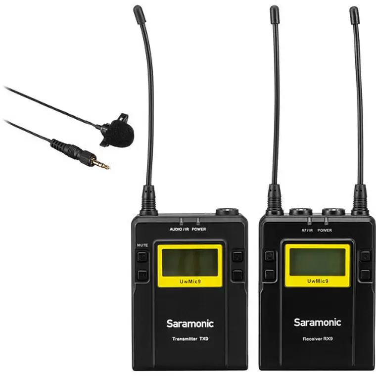 Micrófono inalámbrico Saramonic UwMic9 Kit 1 con transmisor TX9 y receptor RX9 1