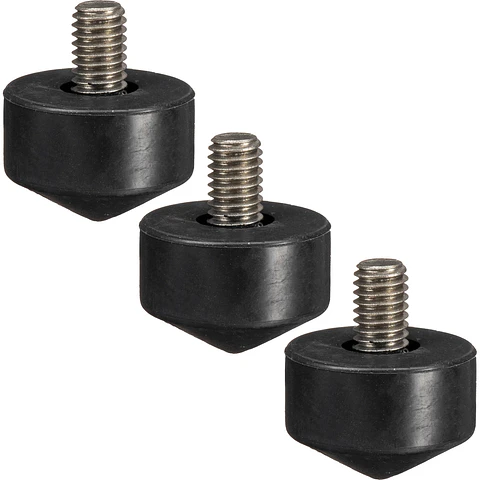 Pie de Goma Gitzo Intercambiable de 33 mm - 3 unidades