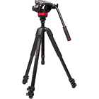 Kit de Trípode de Vídeo Manfrotto 502 con Cabezal Fluido 055 1