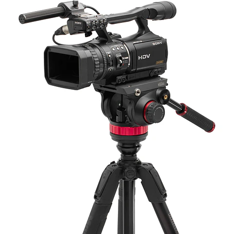 Kit de Trípode de Vídeo Manfrotto 502 con Cabezal Fluido 055