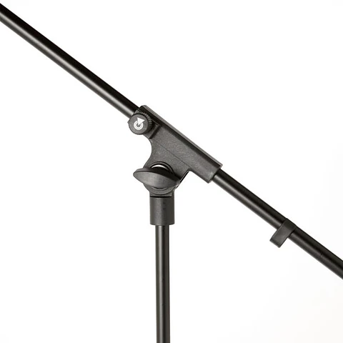 Soporte de Micrófono con Brazo Bespeco SH12NE con Articulación Central de Nylon Reforzado