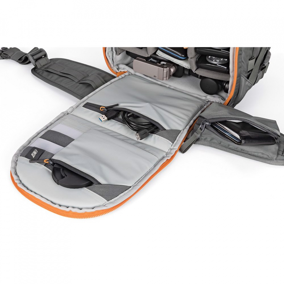 Mochila Fotográfica Lowepro Whistler BP 350 AW II Gris 13