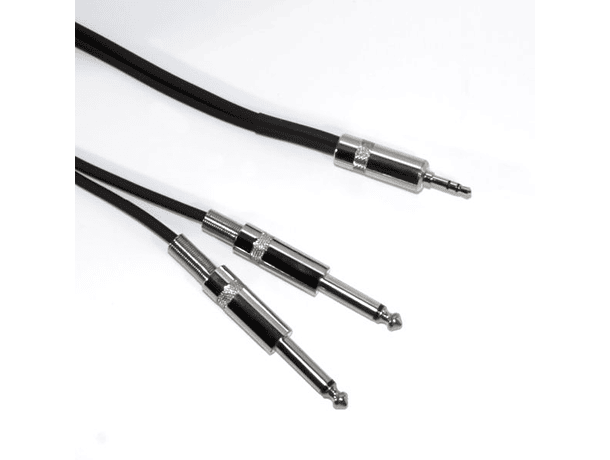 Cable de sonido Bespeco 2x Plug 6,3 - Plug 3,5mm / 3 metros