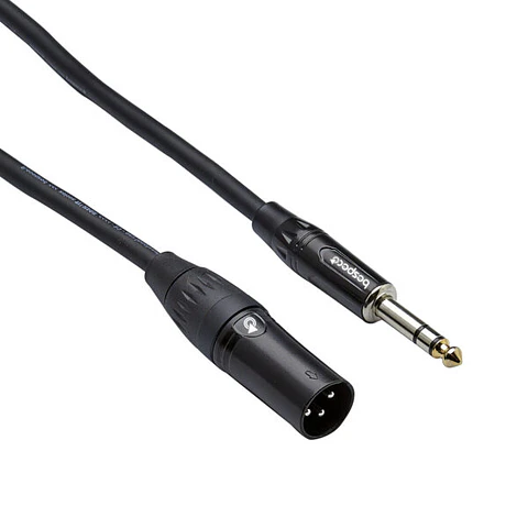 Cable de micrófono Bespeco XLR M - Plug balanceado Serie Rockit / 1,5 metros 
