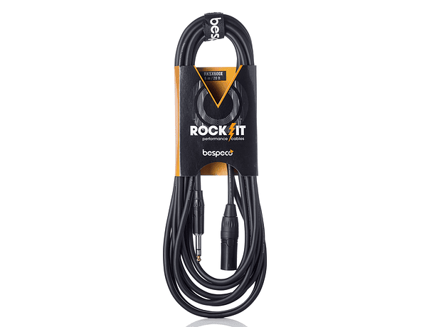 Cable de micrófono Bespeco XLR M - Plug balanceado Serie Rockit / 1,5 metros 