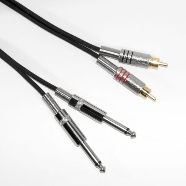 Cable de audio Bespeco 2x RCA - 2x Plug / 3 metros