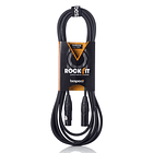 Cable de micrófono Profesional XLR-XLR  Bespeco Serie Rockit / 1 metro 1