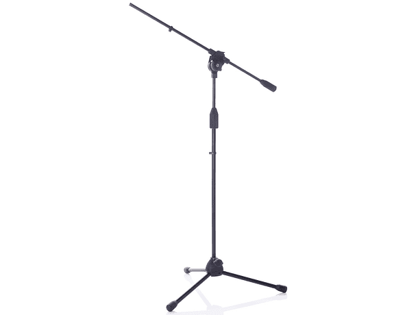 Atril de Micrófono con Brazo Bespeco MSF01N Negro con Botón de Ajuste