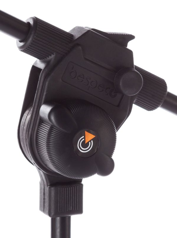 Atril de Micrófono con Brazo Bespeco MSF01N Negro con Botón de Ajuste 2